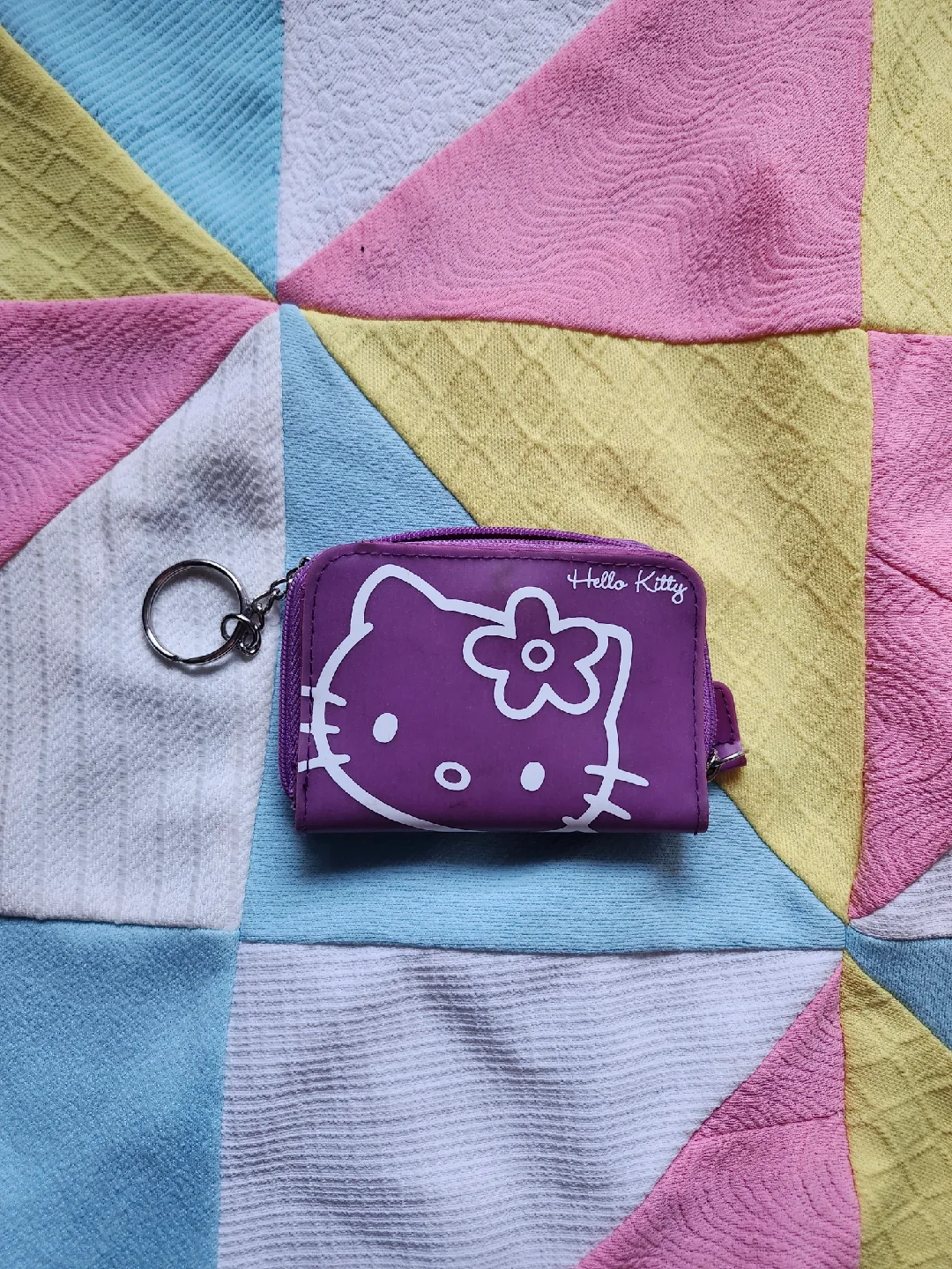 adorable Hello Kitty wallet with keychain thumbnail