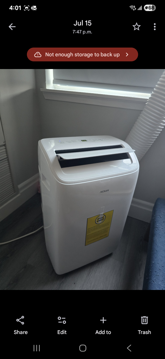 NOMA Portable Air Conditioner - White - photo 3