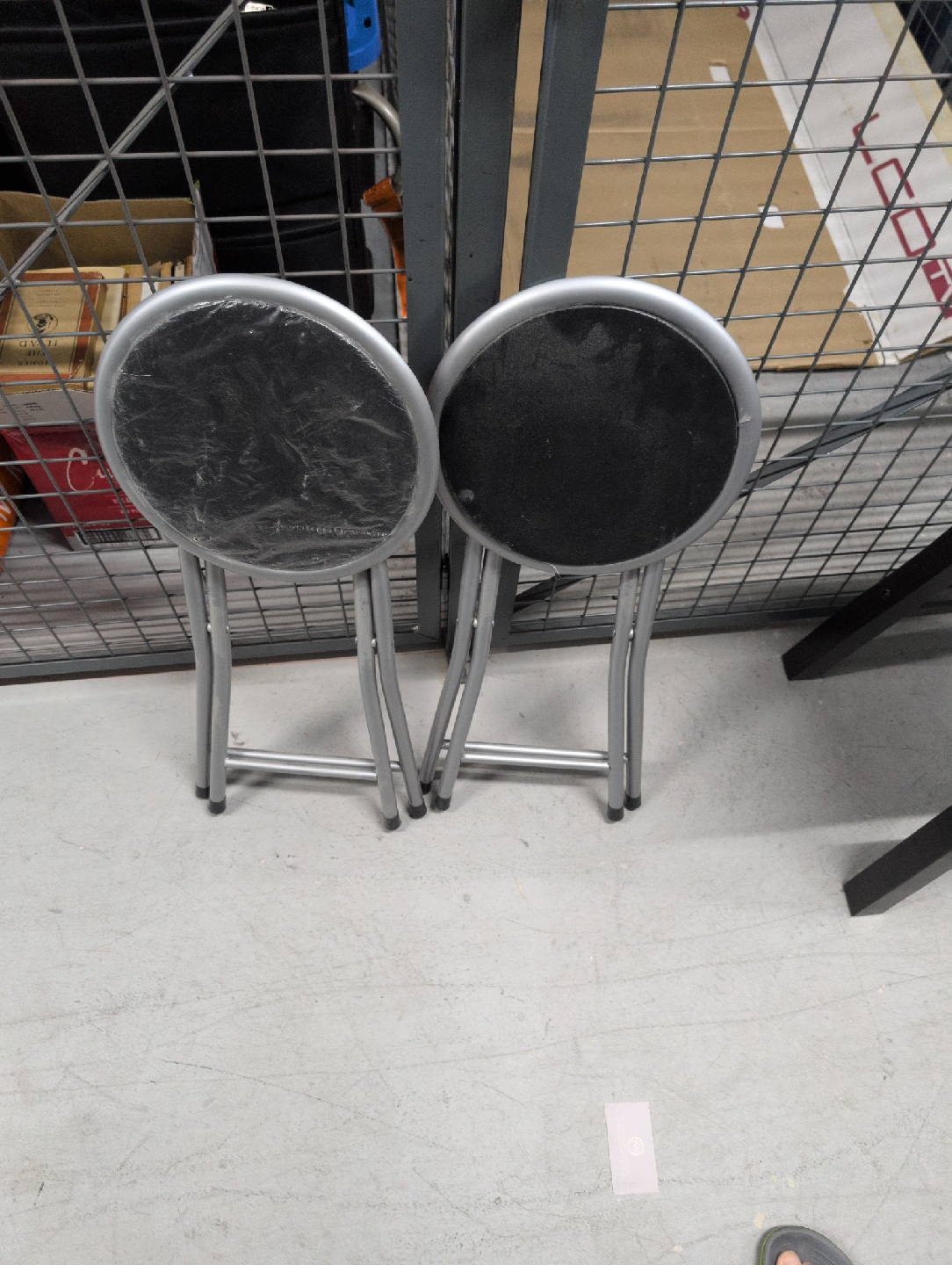Folding Stool - Grey