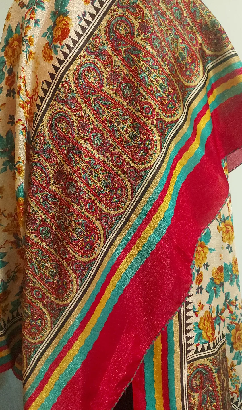 Floral Paisley Pattern Scarf image indicator(4)