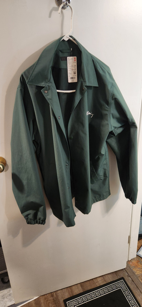 New Uniqlo x Keith Haring Coach Jacket - Green, Large