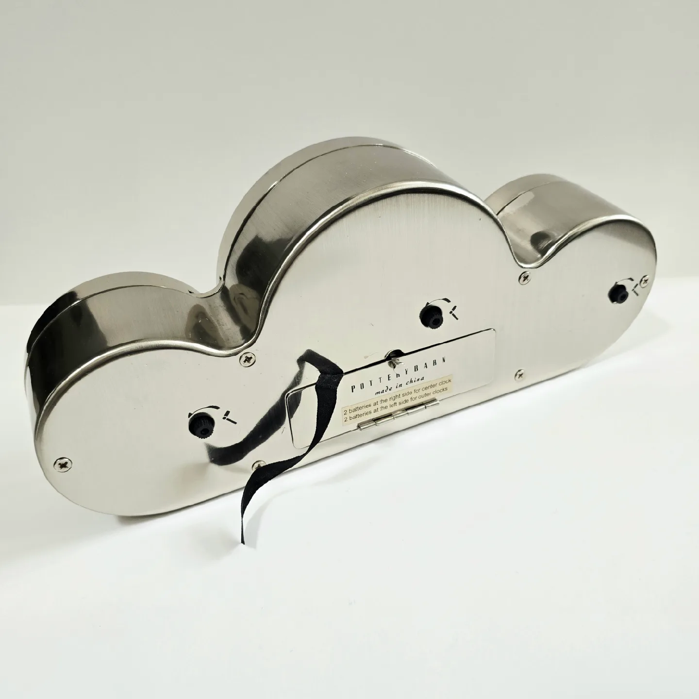 Pottery Barn Retro 3 Time Zones Clock -   New Battery image indicator(7)