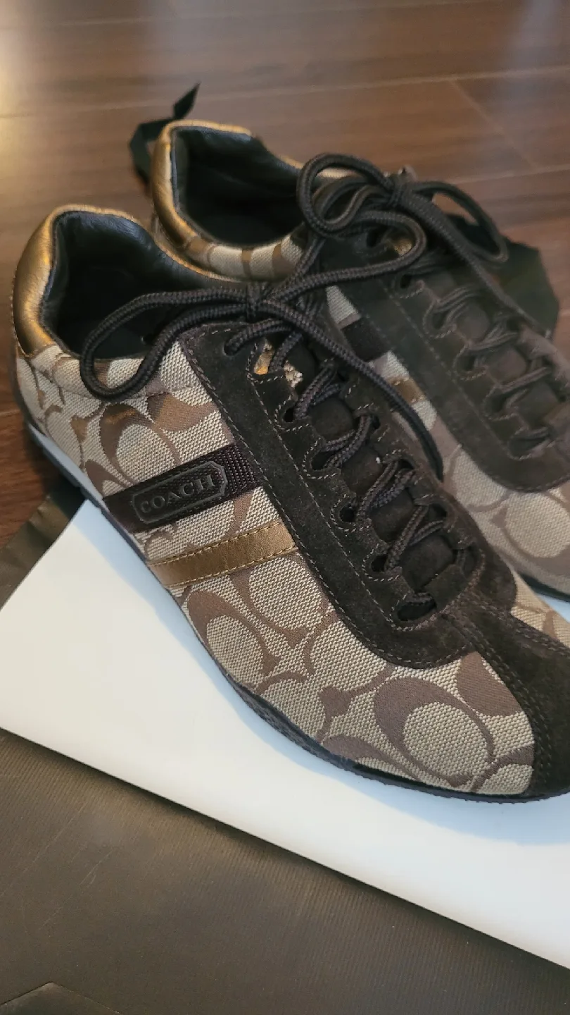 Coach Brown Leather Sneakers image indicator(2)