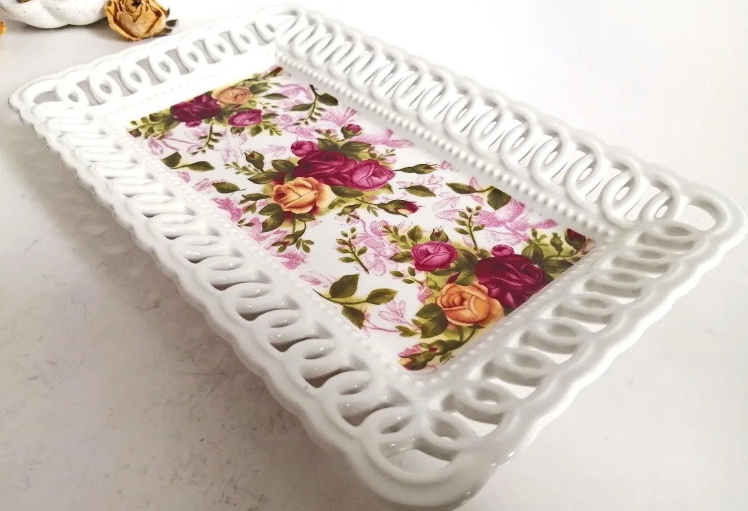 Royal Albert Porcelain Dish ~ Perfume Display Tray image indicator(4)