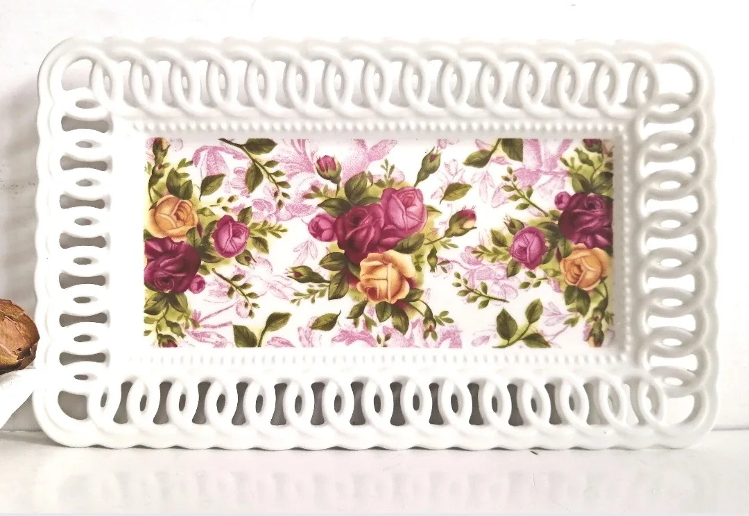 Royal Albert Porcelain Dish ~ Perfume Display Tray image indicator(6)