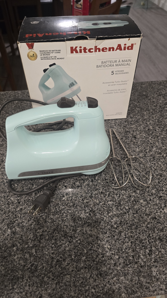 KitchenAid 5-Speed Hand Mixer - Ice Blue