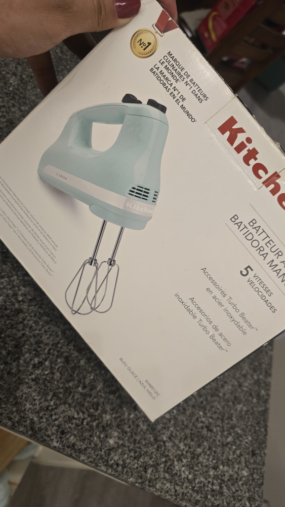 KitchenAid 5-Speed Hand Mixer - Ice Blue - photo 2