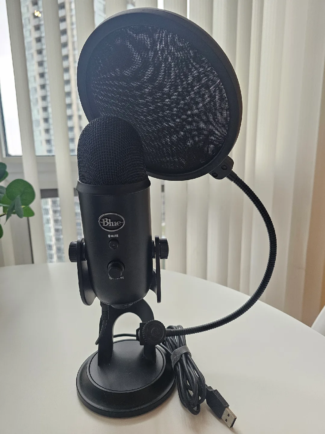 Blue Yeti USB Microphone with Pop Filter - Blackout thumbnail