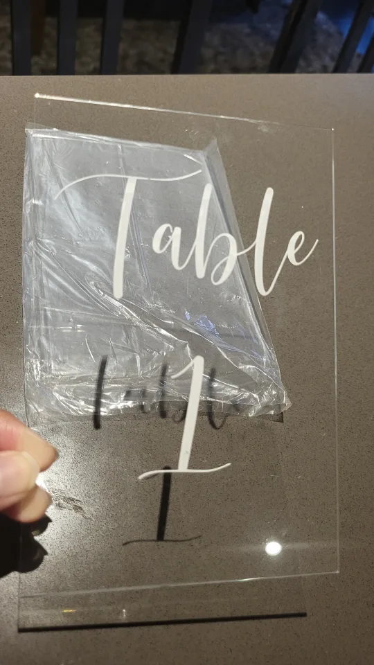 Acrylic Table Numbers 1-10 image indicator(8)