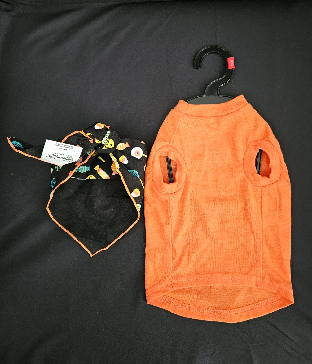 Halloween Dog TShirt & Bandana Set size XS image indicator(2)
