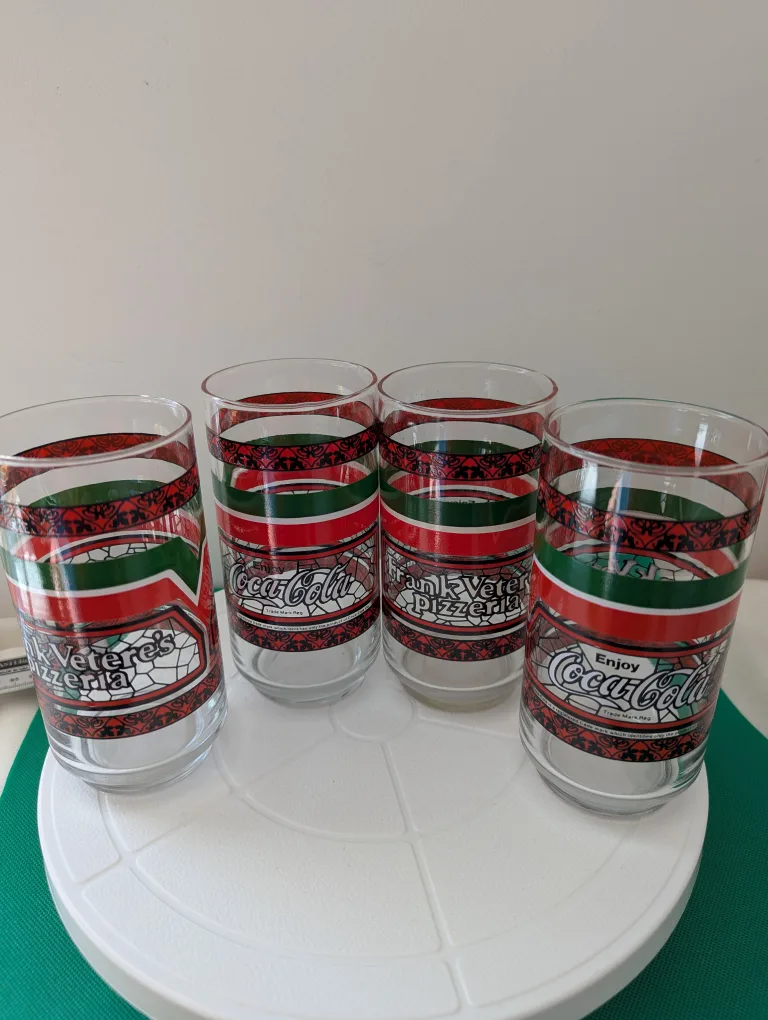 Coca Cola Vintage Drinking Glasses, Set of 4 Frank Vetere's thumbnail