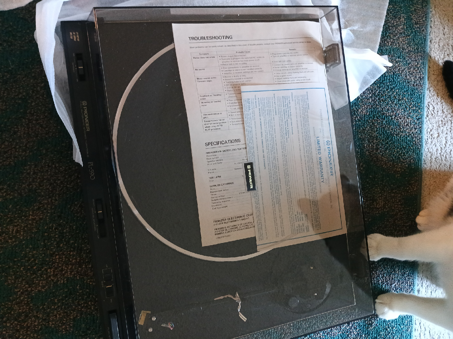 Pioneer PL-590 Full-Automatic Stereo Turntable - photo 4