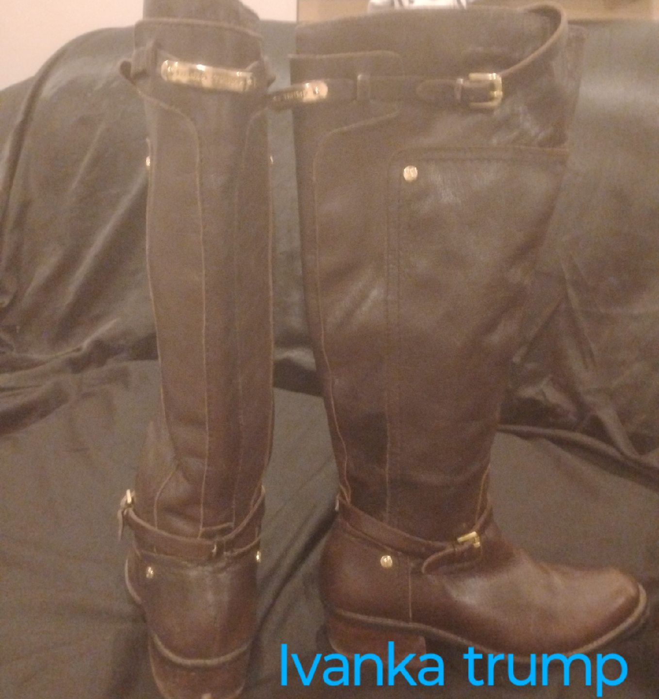 Ivanka Trump Brown Leather Riding Boots