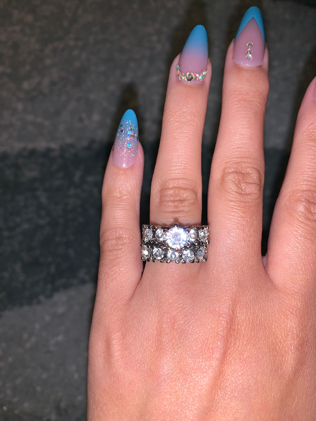 gold plated ring set