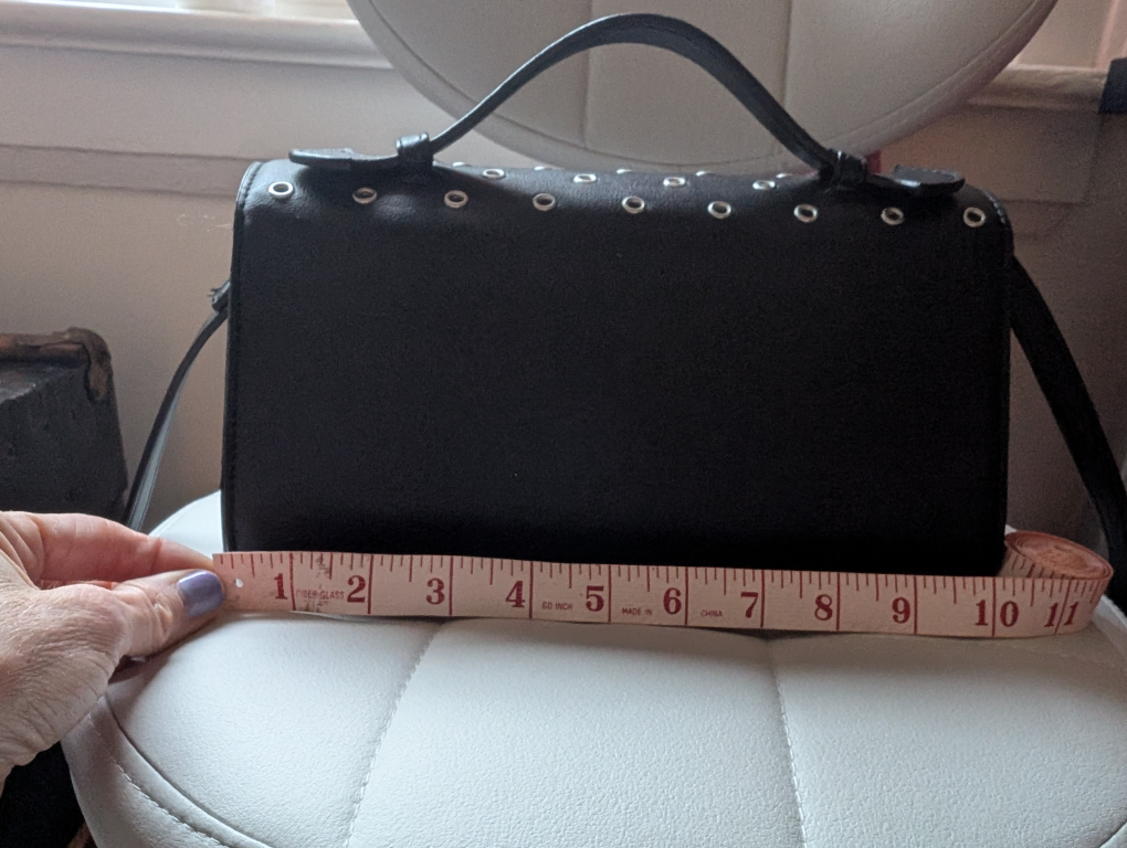Black Clutch /Purse with Rivet Detail - photo 4