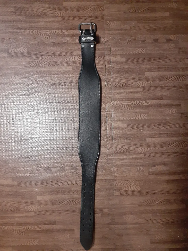 Cardillo Black Leather Weight Lifting Belt ONLY $60 !!! thumbnail