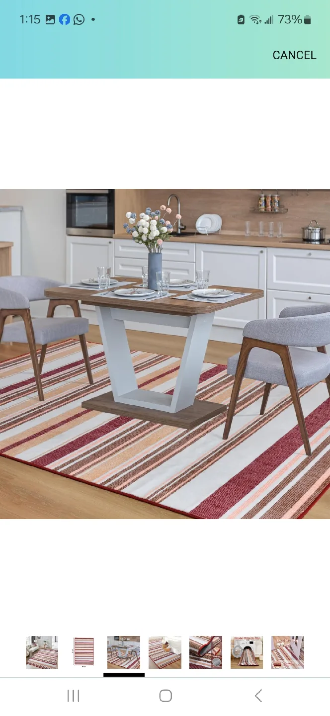 Striped Area Rug - 5x7 image indicator(5)