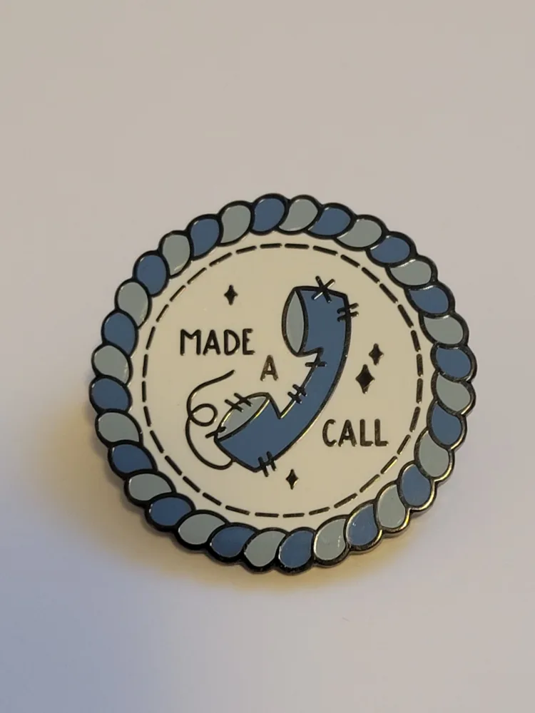 Mia Mouz 'Made a Call' Enamel Pin thumbnail