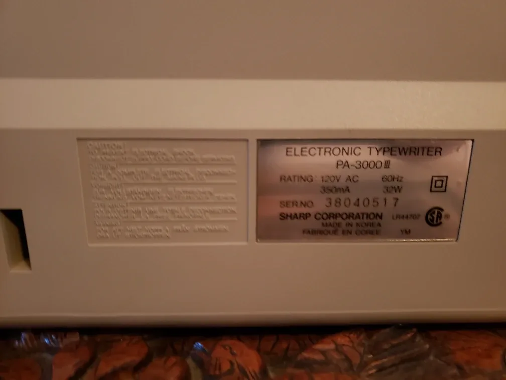 Sharp PA-3000III Electronic Typewriter image indicator(4)