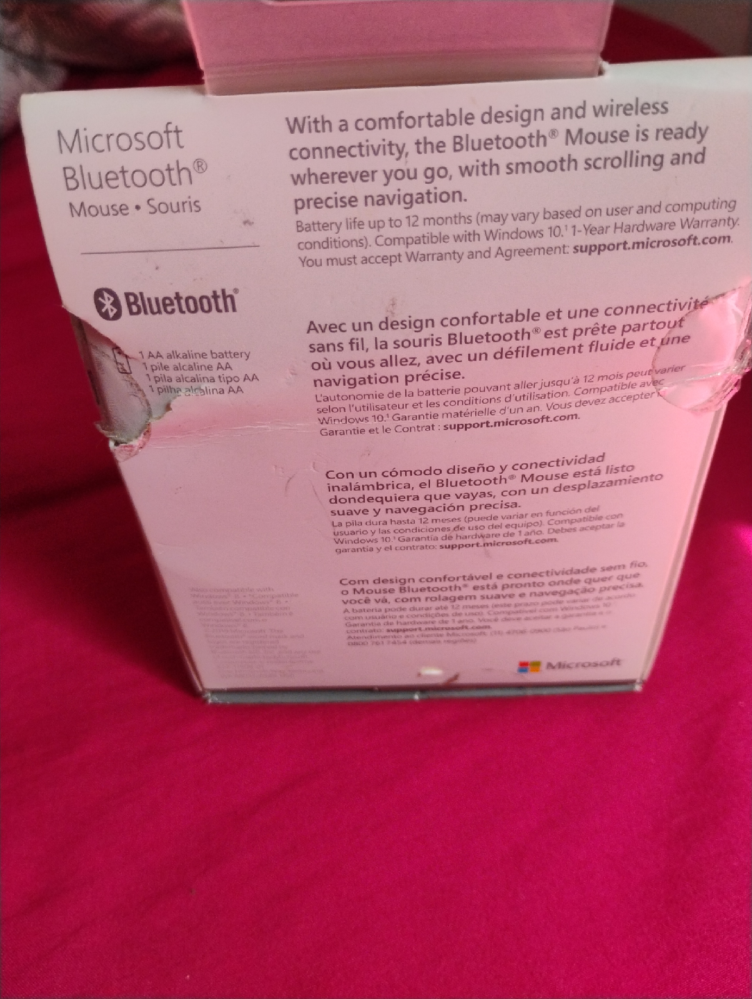 🥕New Microsoft Bluetooth Mouse - Peach - photo 2