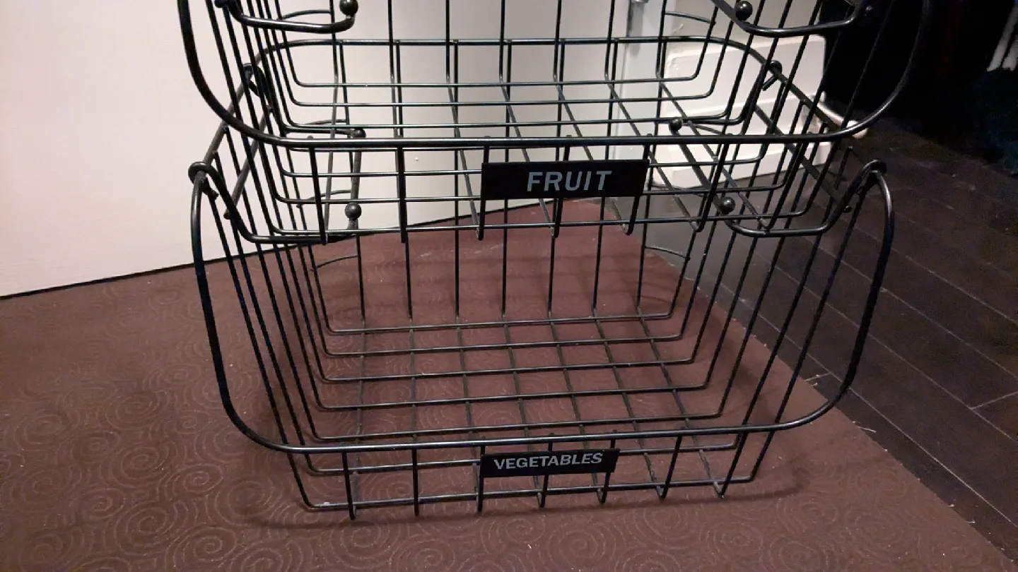 Black Wire Fruit & Vegetable Baskets thumbnail