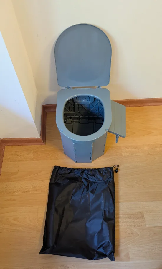 Brand New Portable Travel Toilet with Carry Bag thumbnail