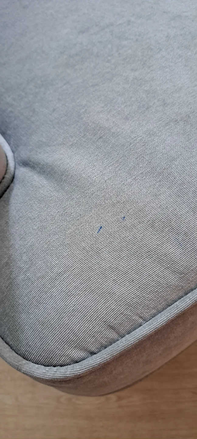 Grey Wingback Armchair with Pillow image indicator(2)