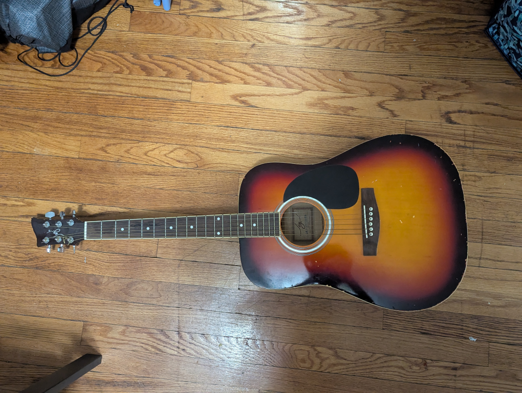 Acoustic Guitar - Sunburst Finish