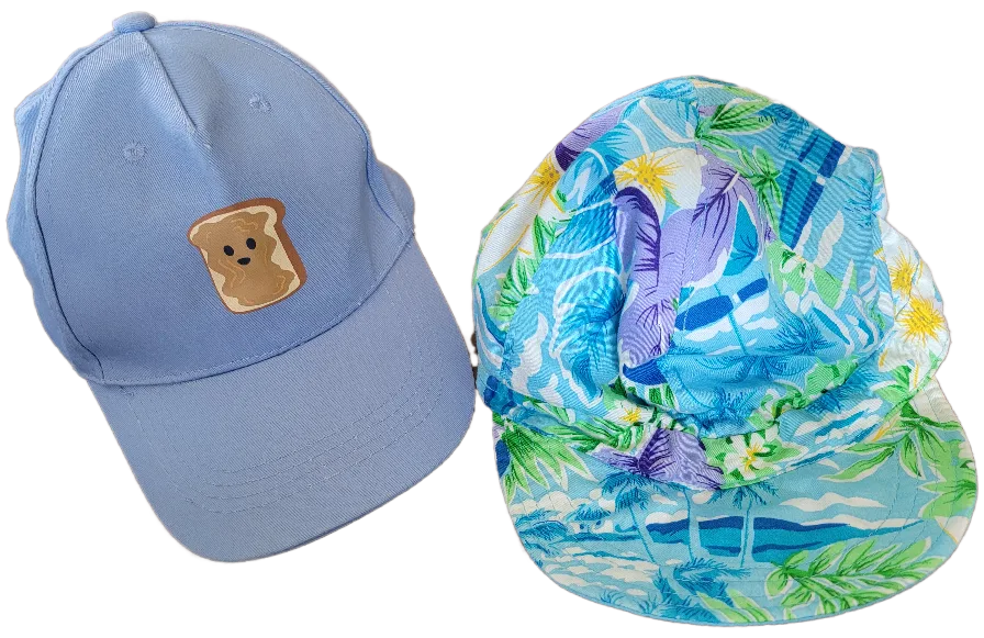 🥕 Dakota Floral Print Hat adult size & Gertex Blue Hat Size 4-6x thumbnail