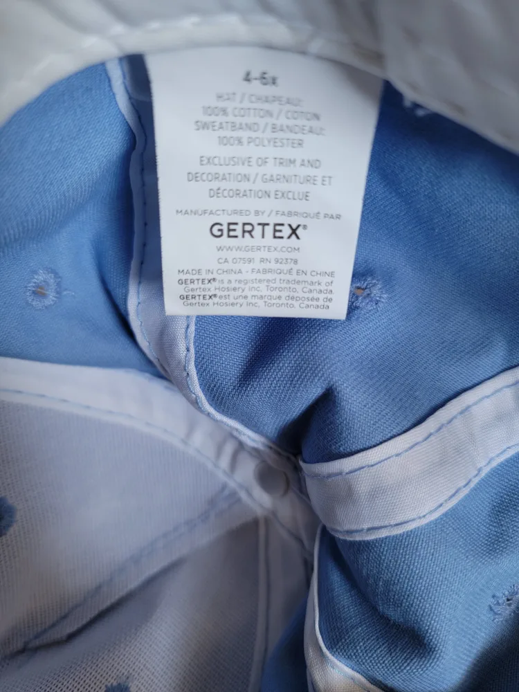 🥕 Dakota Floral Print Hat adult size & Gertex Blue Hat Size 4-6x image indicator(4)