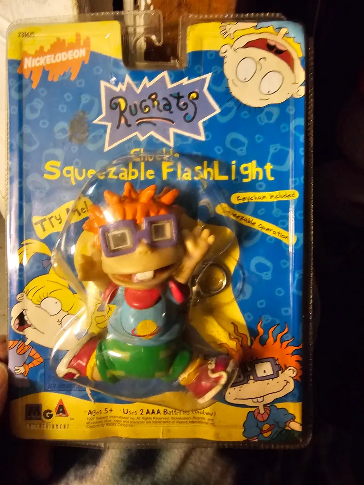 Rugrats Chuckie Squeezable Flashlight - New in Package! thumbnail