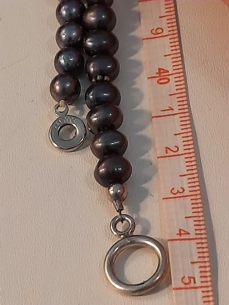 Black Pearl Necklaces one with 925 silver clasp image indicator(6)