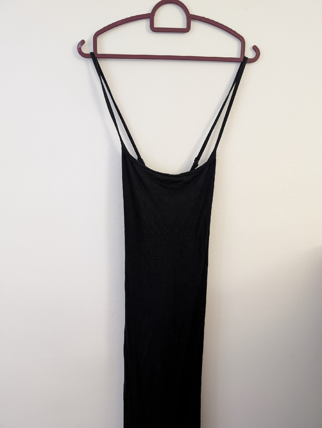 Shein Black Dress Strappy Bodycon Dress Size M