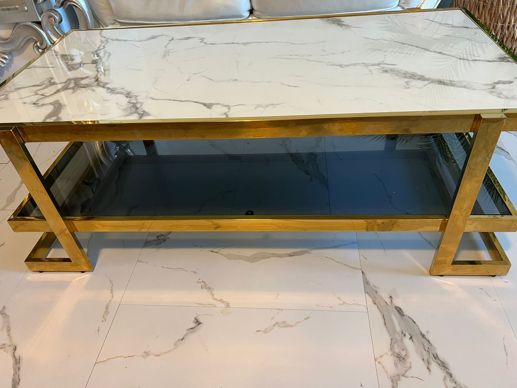 Marble & Gold Coffee Table