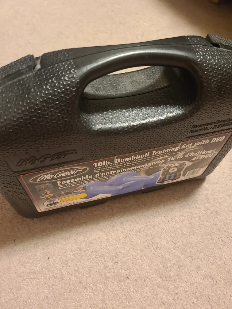 Life Gear 16lb Dumbbell Training Set with DVD thumbnail