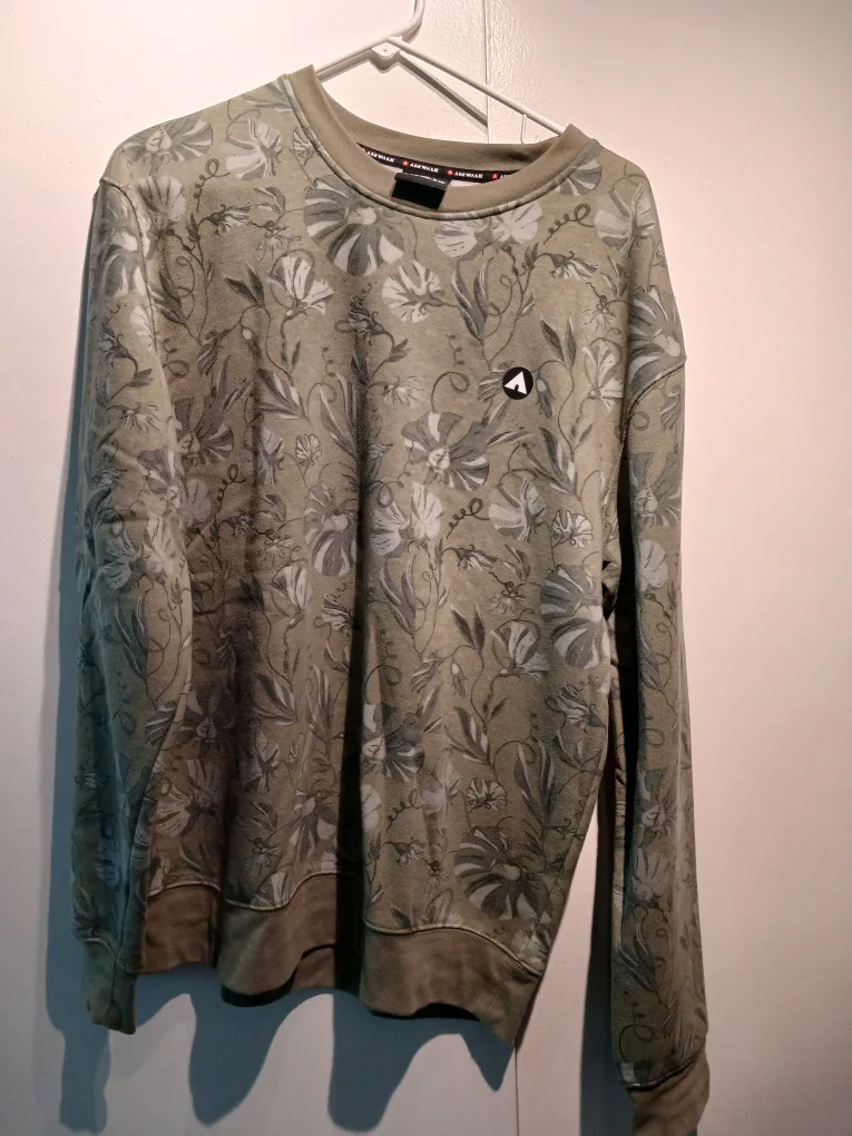 Airwalk Floral Print Crewneck - Size M/M thumbnail