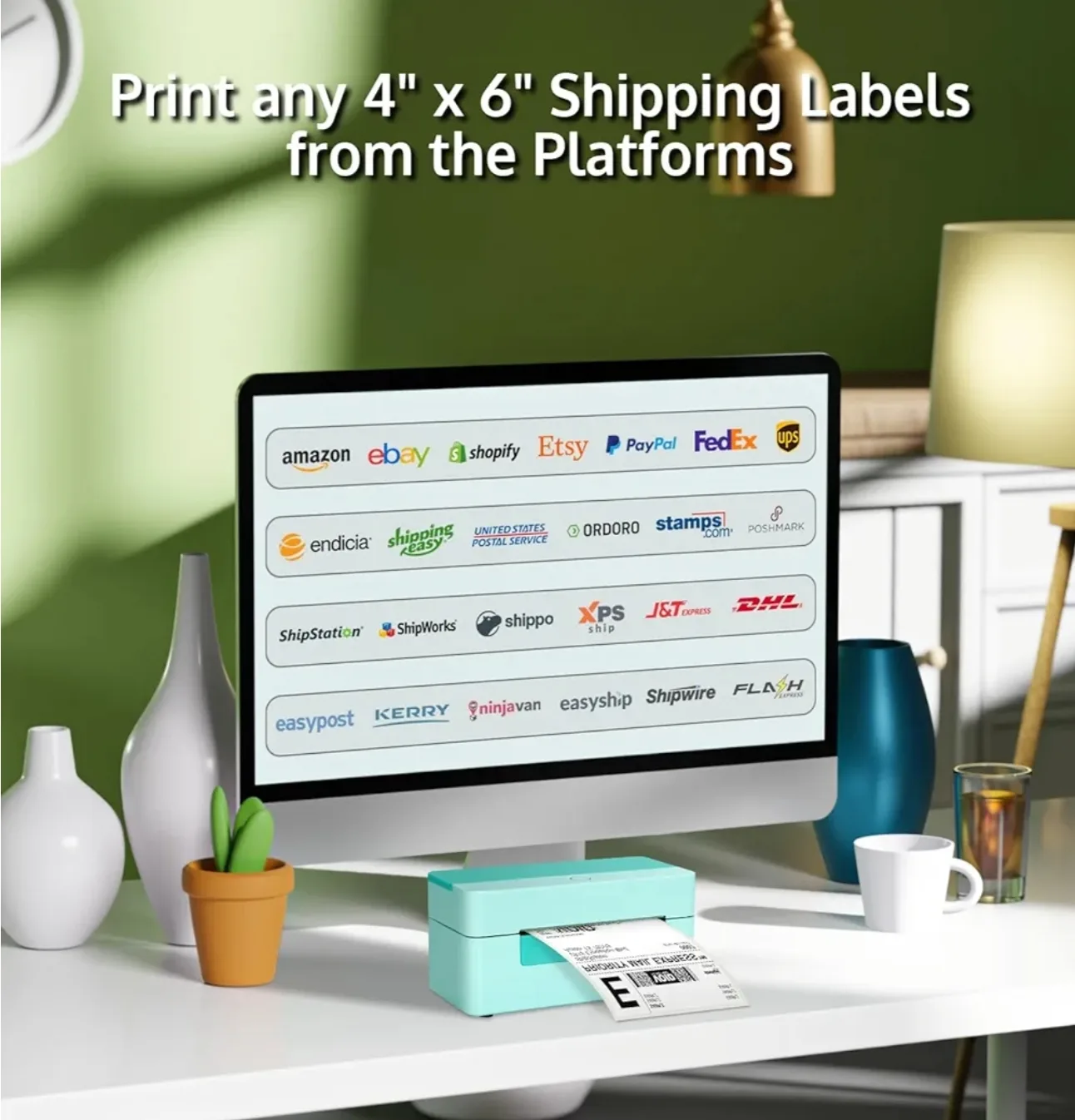 New. Label Printer - Multi-Size Labels image indicator(2)