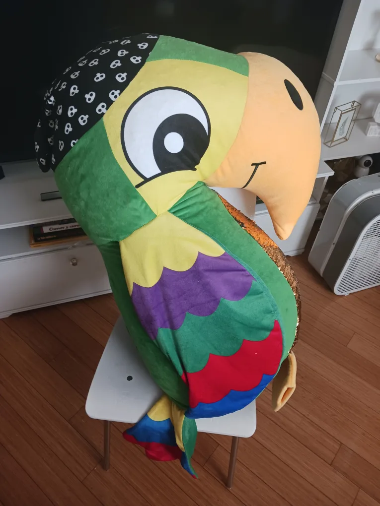 🦜 LARGE Nanco Pirate Parrot Plush – Size 30L X 18W image indicator(3)