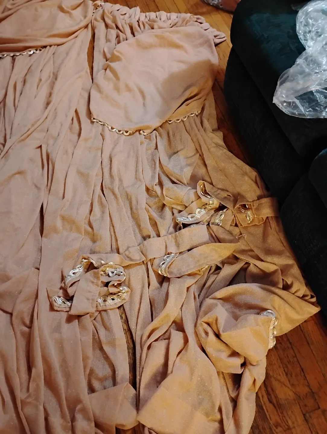 Peach Curtain Set image indicator(2)