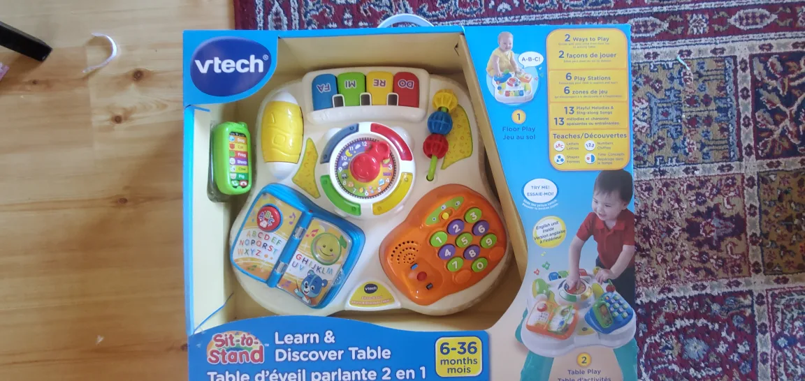 BRAND NEW - VTech Sit-to-Stand Learning Table - 6-36 Months image indicator(2)