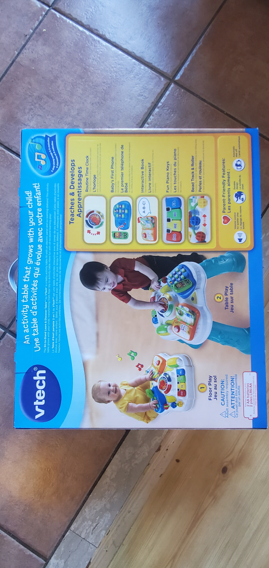 BRAND NEW - VTech Sit-to-Stand Learning Table - 6-36 Months - photo 3