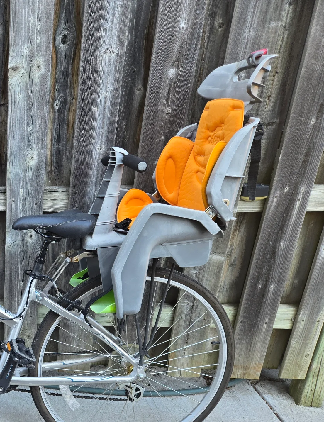 Orange & Grey Bike Child Seat thumbnail