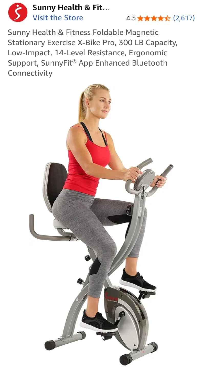 Sunny Health & Fitness X-Bike Pro thumbnail