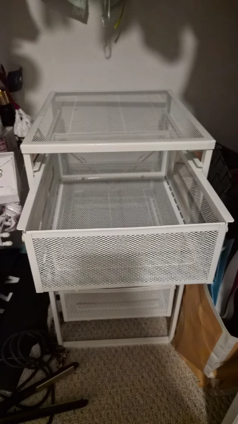 IKEA White Metal Mesh Drawer Unit image indicator(2)