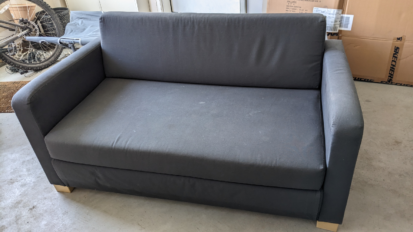 IKEA Solsta dark grey sleeper sofa
