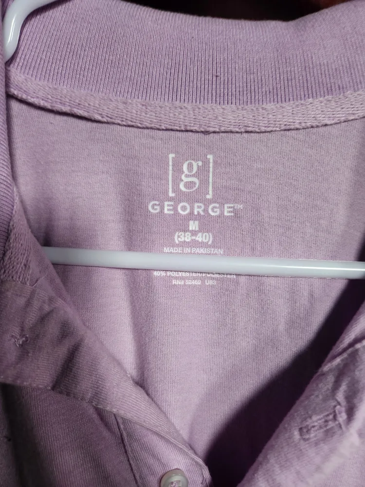 George Purple Polo Shirt Size M (38-40) image indicator(8)