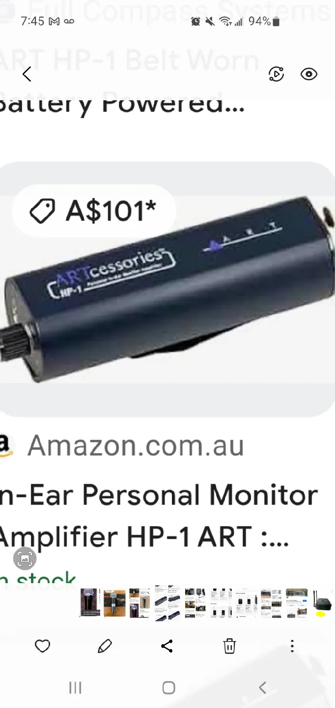 ART HP-1 In-Ear Personal Monitor Amplifier thumbnail