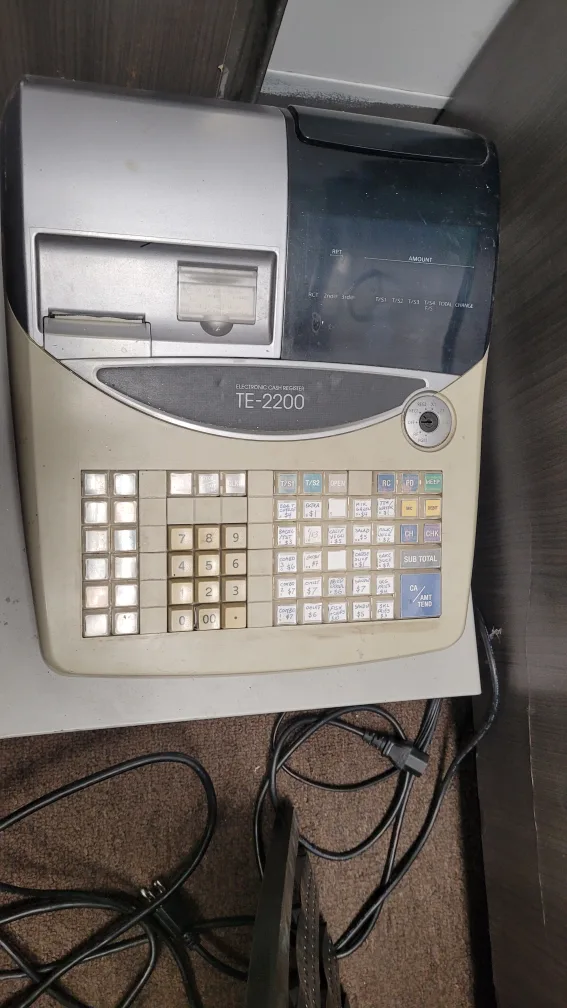 Casio TE-2200 Electronic Cash Register