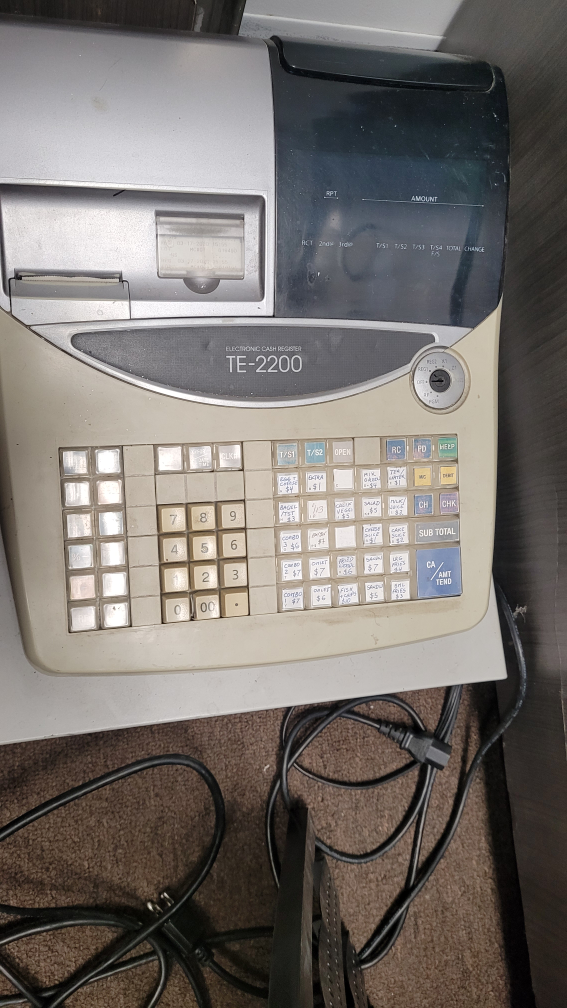 Casio TE-2200 Electronic Cash Register - photo 2