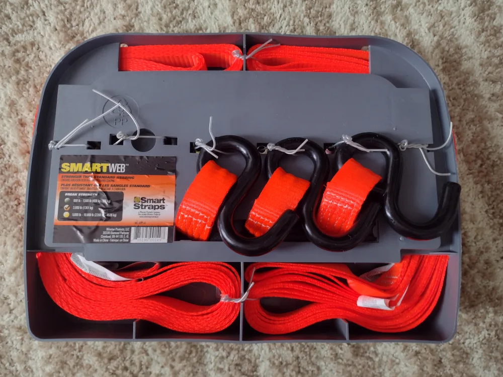 SmartStraps Heavy Duty Ratchet Tie Downs, 4 pack image indicator(2)